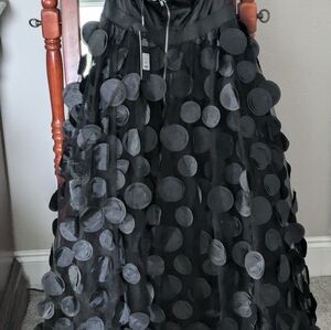 Black strapless Semi formal dress